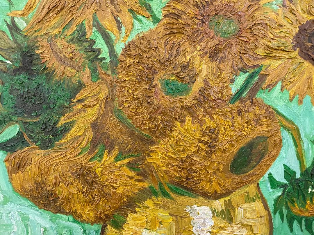 フィンセント・ファン・ゴッホ『ひまわり』複製画　手描き　摸写⑧　F25