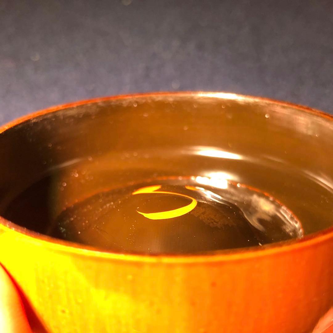 【茶道具】黒田宗傳作　竹溜中棗　尋牛斎宗匠在判