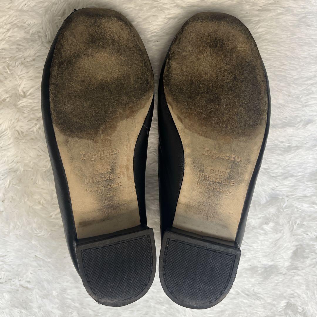 レア✨レペット Repetto サンドリオン バレエシューズ　ブラック レザー