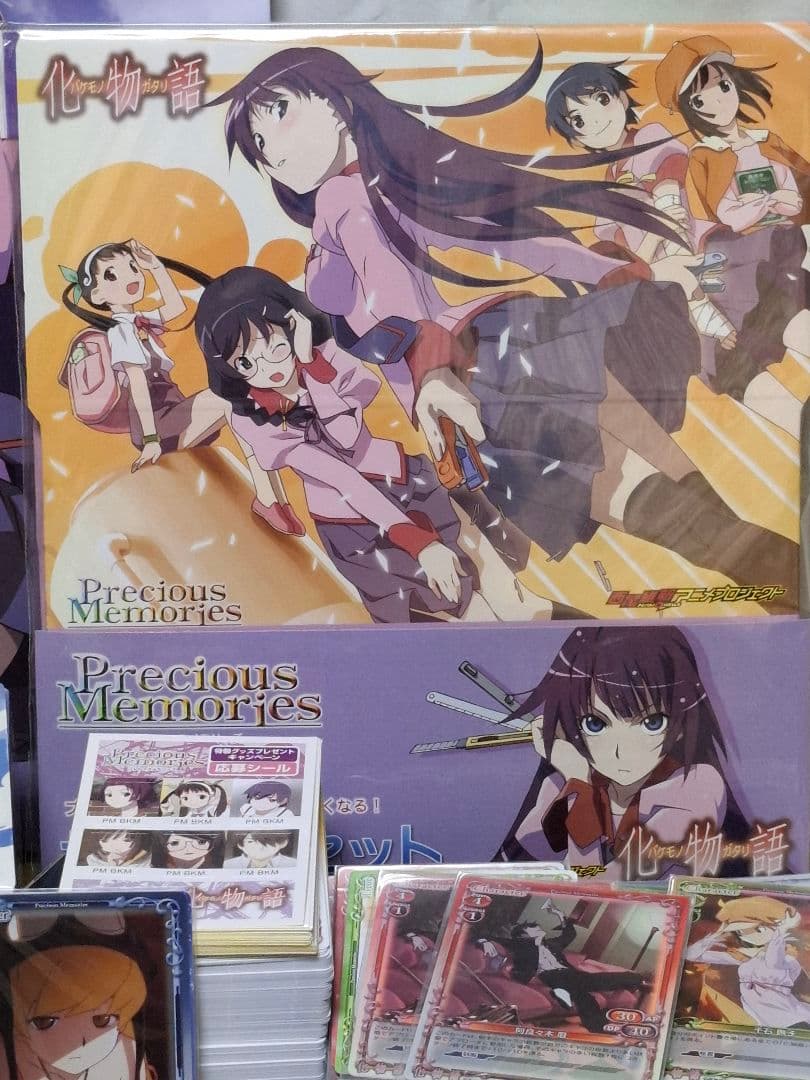 化物語　プレシャスメモリーズ　カード　サプライ　セット売り　金サイン神原駿河