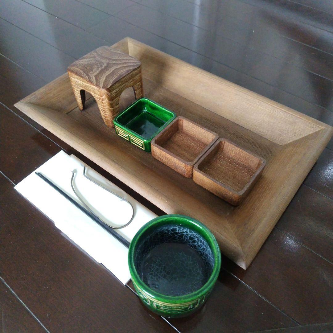 美品です！茶道具 香道具 桑香盆 セット