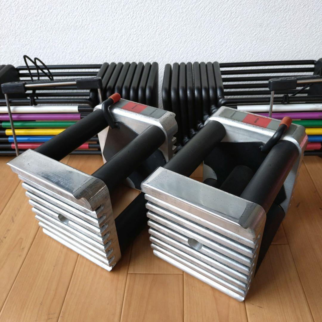 ①幻の初代 POWERBLOCK 43kg アルミ削り出しハンドル 計86kg