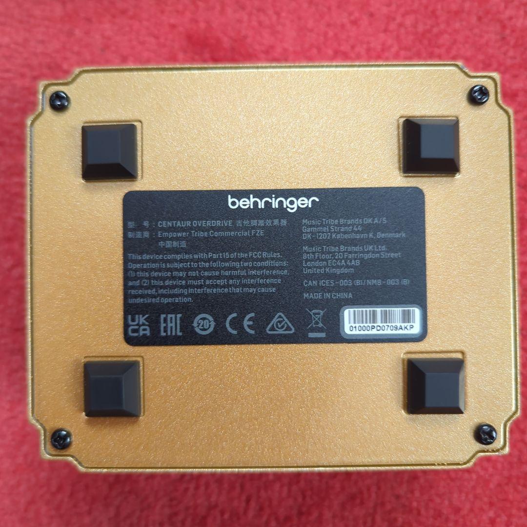 behringer CENTAUROVERDRIVE ギターエフェクター
