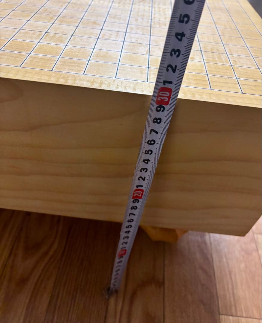 脚付 臍有り 高級碁盤 柾目 囲碁