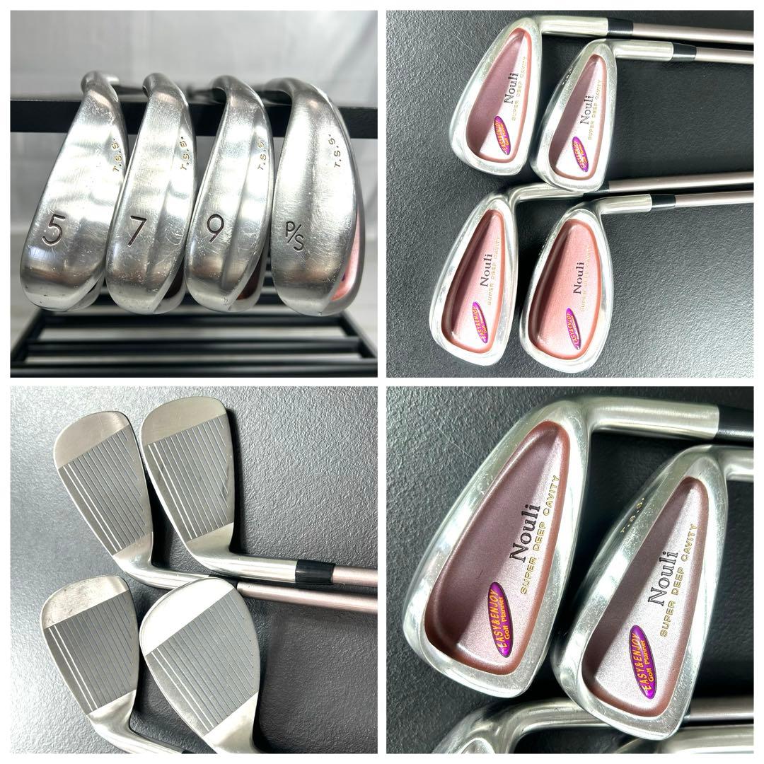 本格派 レディースゴルフクラブ 8本 ゴルフセット ピン キャディバッグ 美品