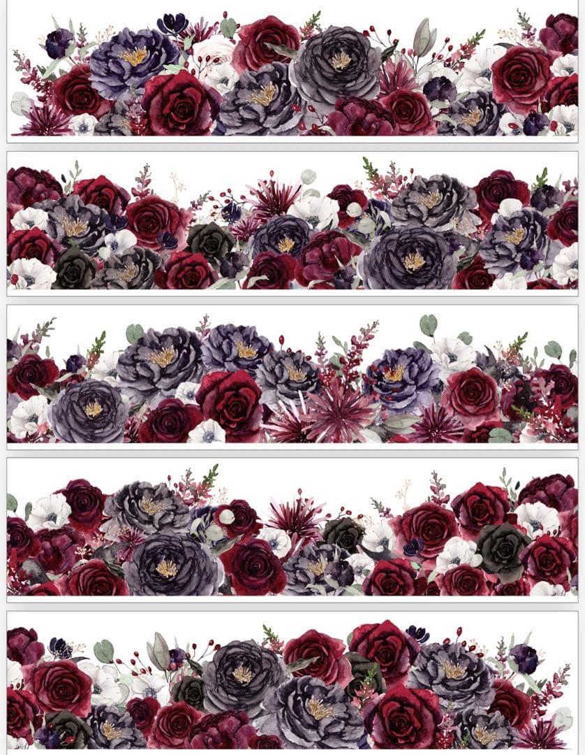 M1225.Palette手帳 血染 マスキングテープ 重油PET