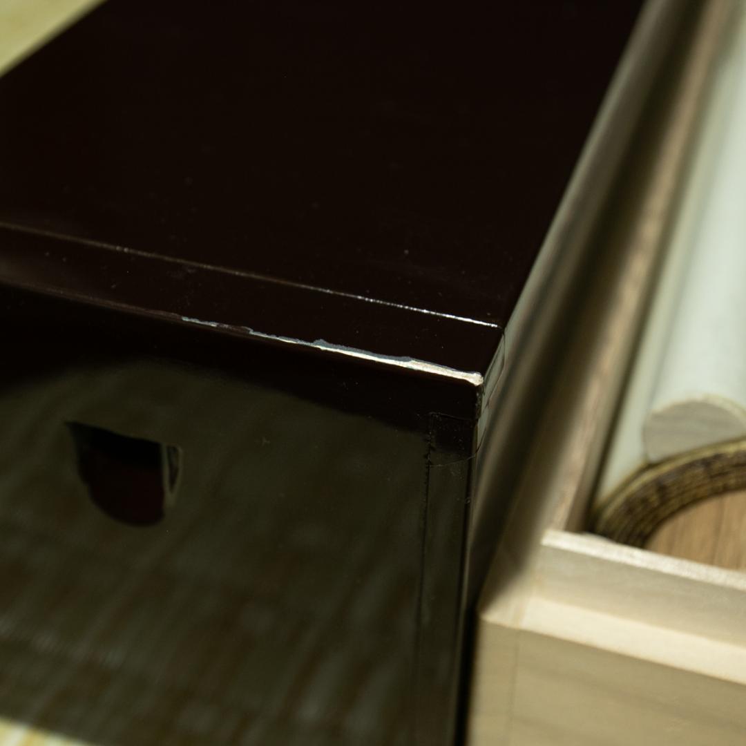 掛軸-1701　富士来寶上駒　高級西陣織　安江政敏原画　太巻　二重箱