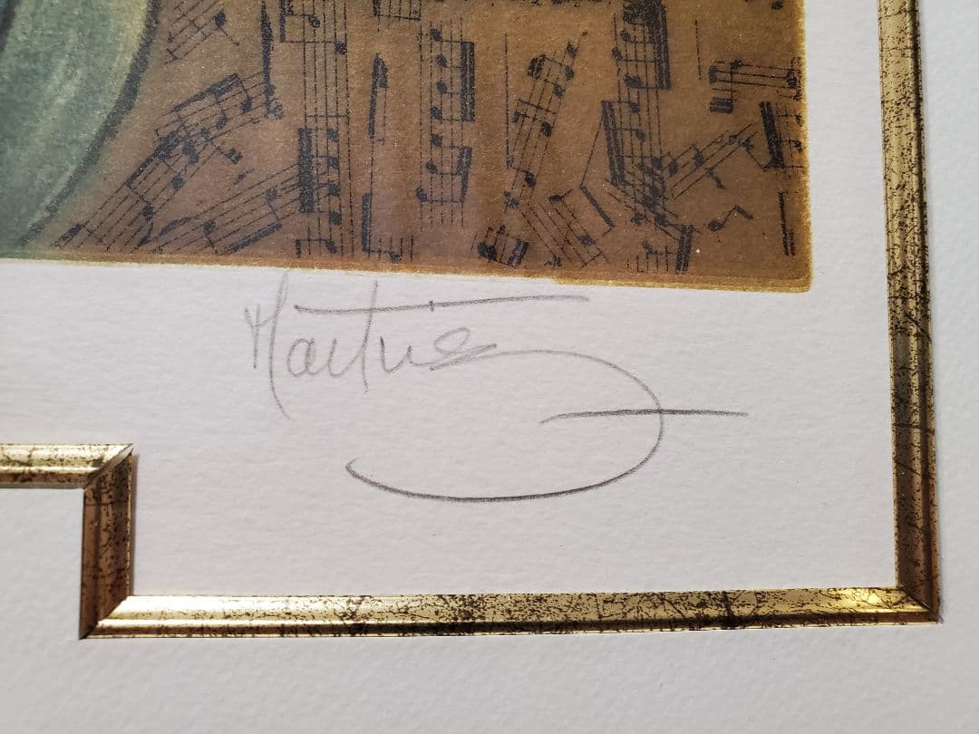 【特価】ロッポ マルチネス『シャポ ブラン』エッチング＋手彩 EA X/XV