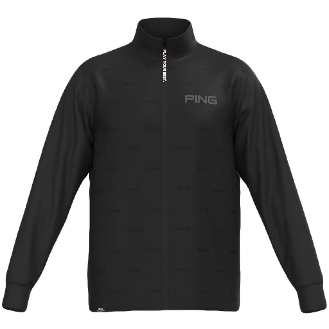PING GOLF ストレッチ ピンソニックキルトハイブリットブルゾン／BK／M