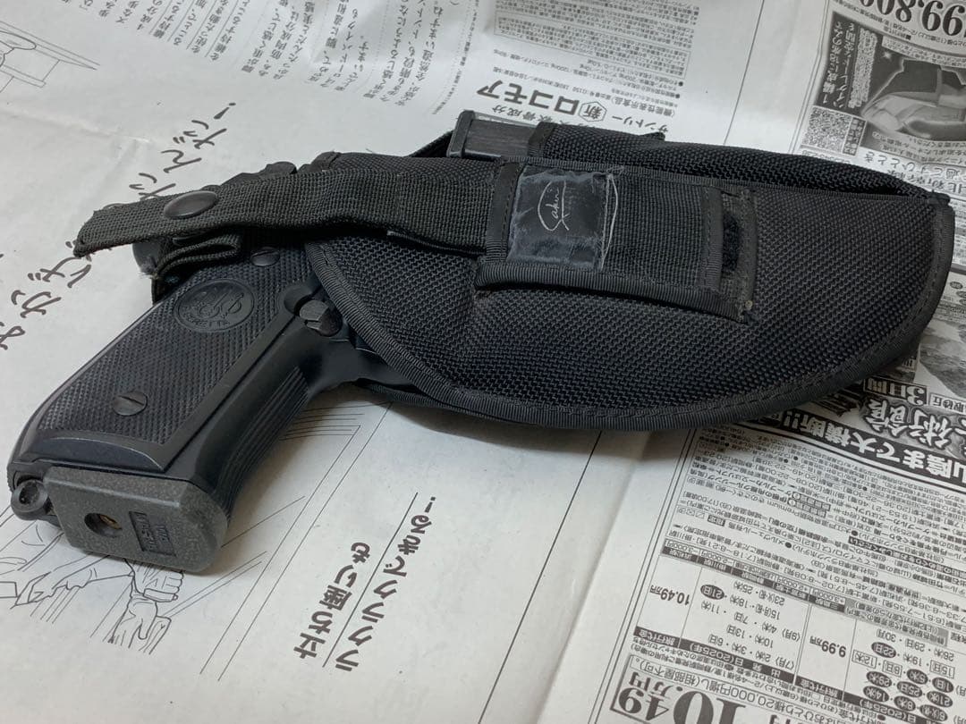 WA ベレッタ M92FS ガスブローバック ブラック 予備マガジン ホルスター