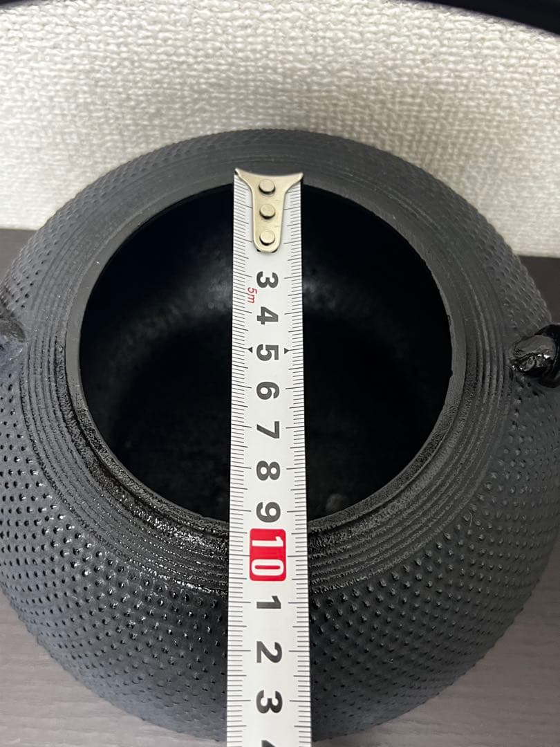 未使用品、供箱、栞付　南部宝星堂造　１８型アラレ　南部鉄瓶　南部鉄器　調理器具