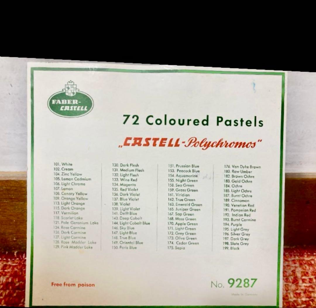 ⭐️FABER CASTELL パステル72色 木箱入60’s超レア物‼️