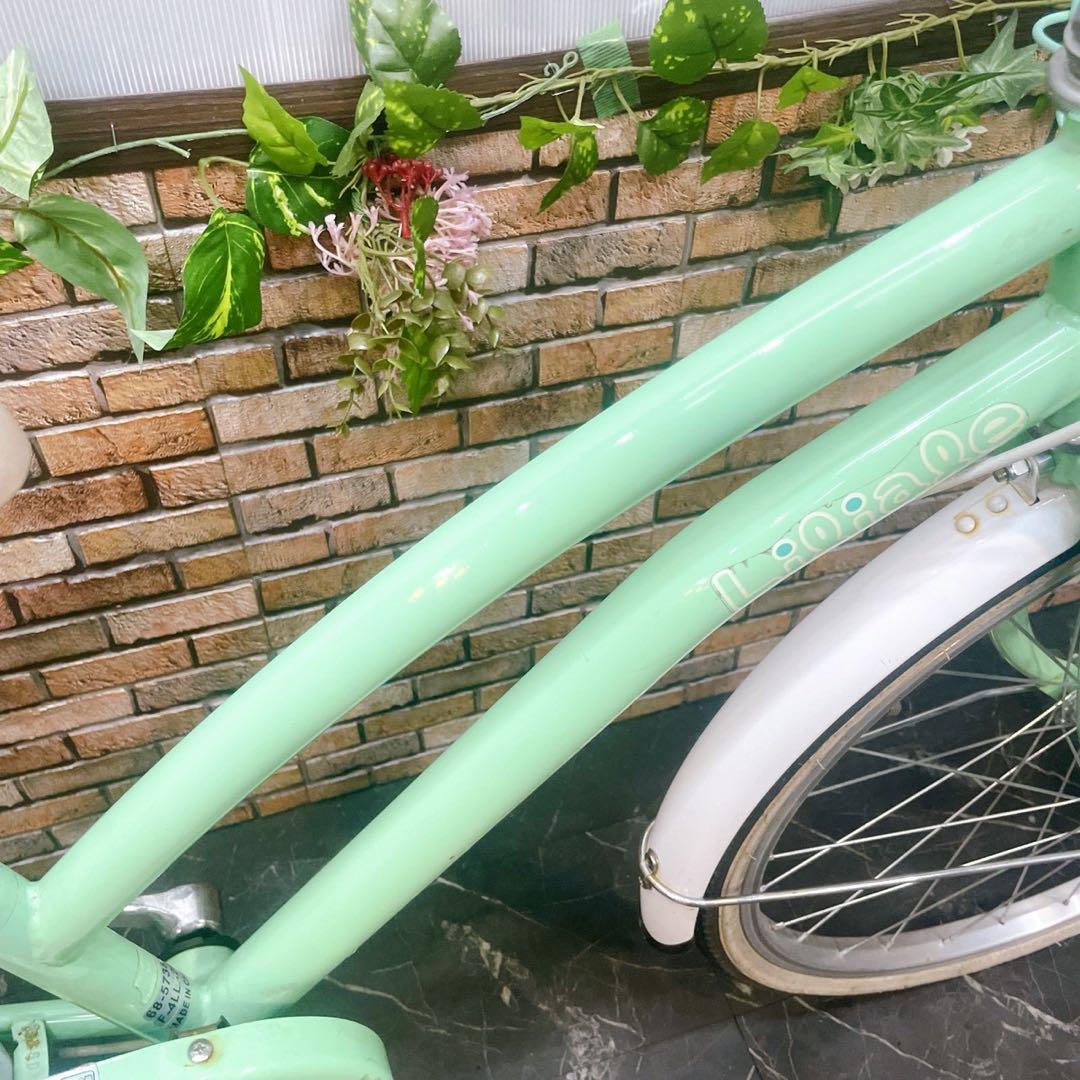 【27】子供用自転車 子供車 Liliale グリーン 22インチ シングル