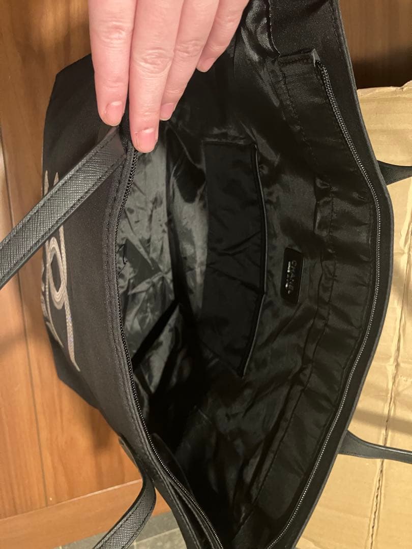 最終価格　CHANEL COCOロゴ バッグ 黒 ノベルティ　ラインストーン