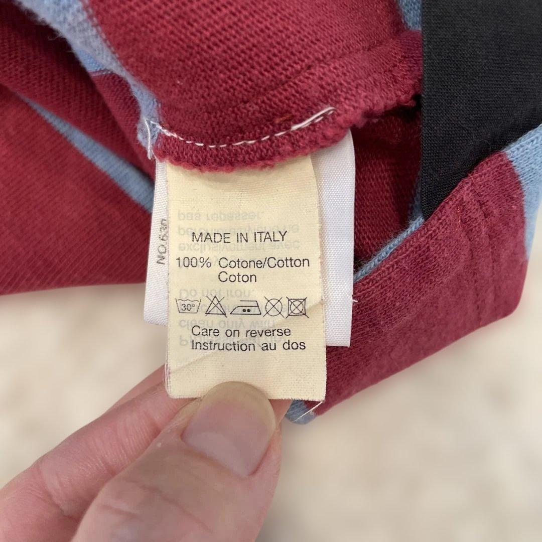 Vivienne Westwood ラガーシャツ L赤青ストライプ