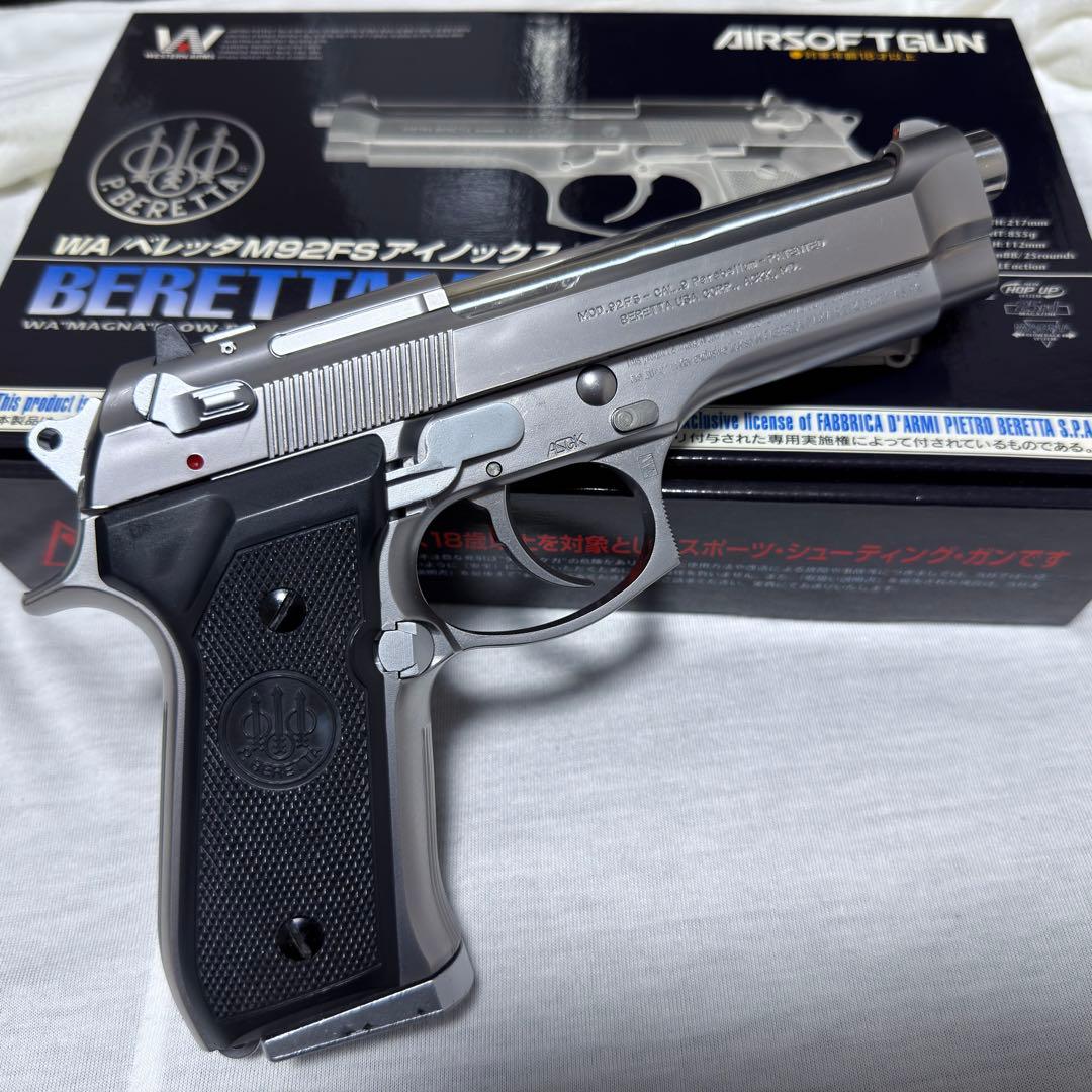約948g【美品】日本製エアソフトガン WA M92FS R ウエスタンアームズ