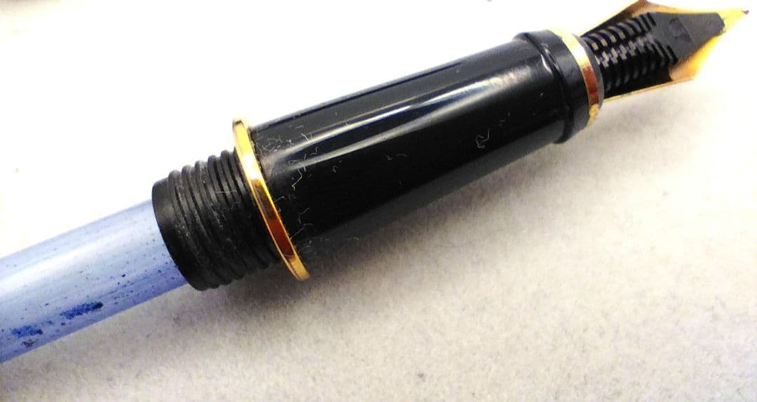 CARAN d'ACHE　 エクイノックス　万年筆　ブルーマーブル