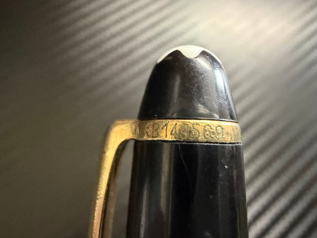 モンブラン マイスターシュテュック 144 ブラック 中白 F 細字 万年筆