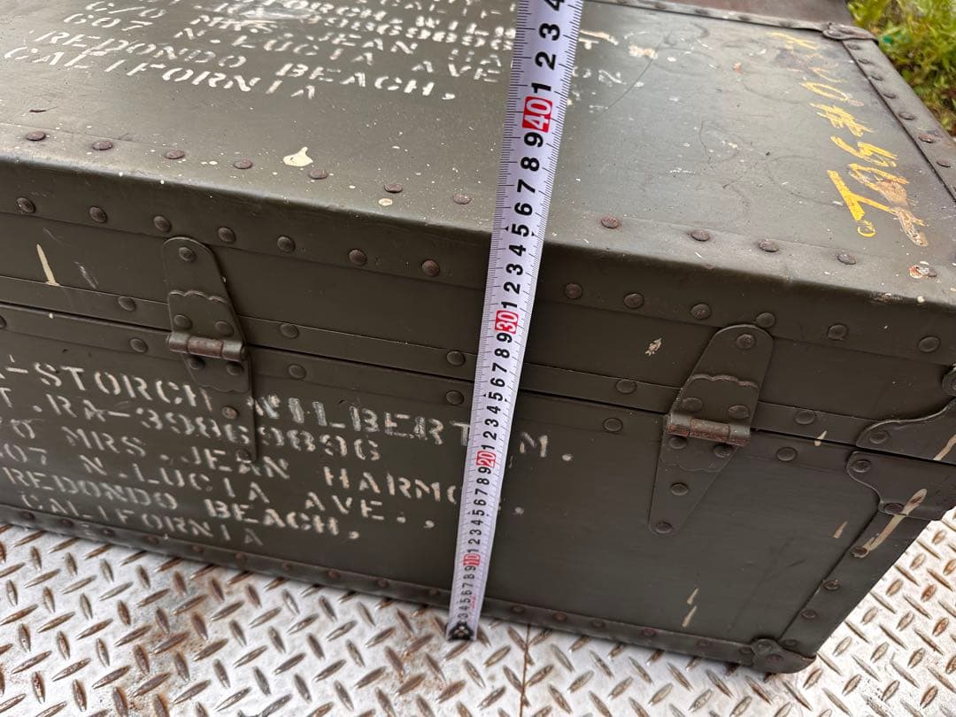 40sミリタリーボックス US 軍物　対戦物　ヴンテージ家具　アンティーク家具