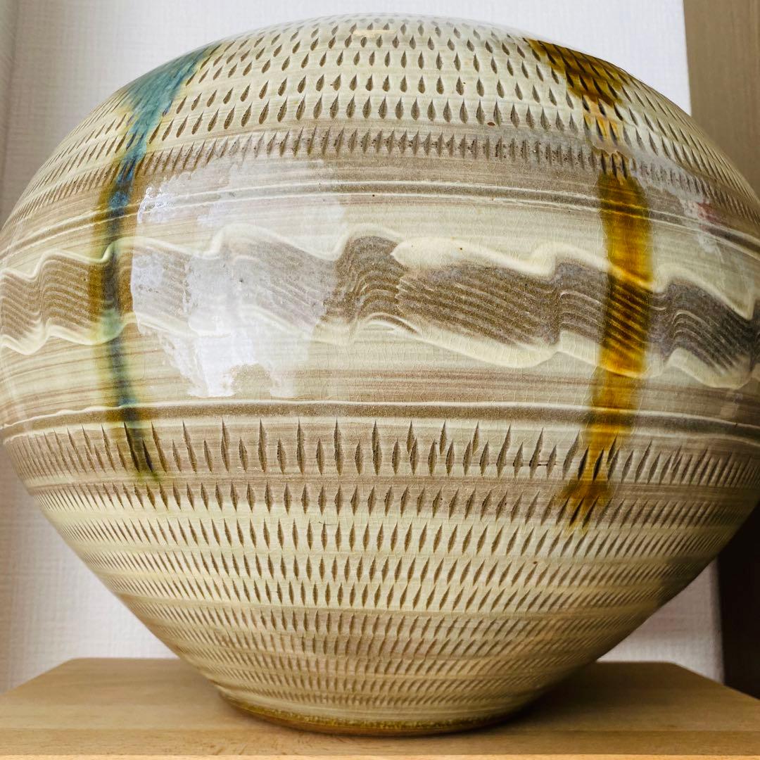 ⚫︎蔵出し　小石原焼　大花瓶　工芸品　　　　　　　　和ラ