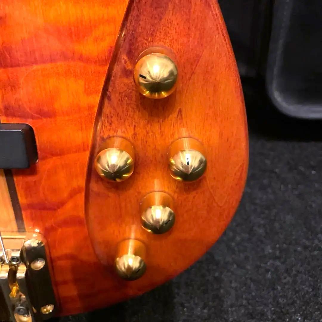 DEAN guitar ディーン Razor アンバー 4弦ベース 専用ケース付