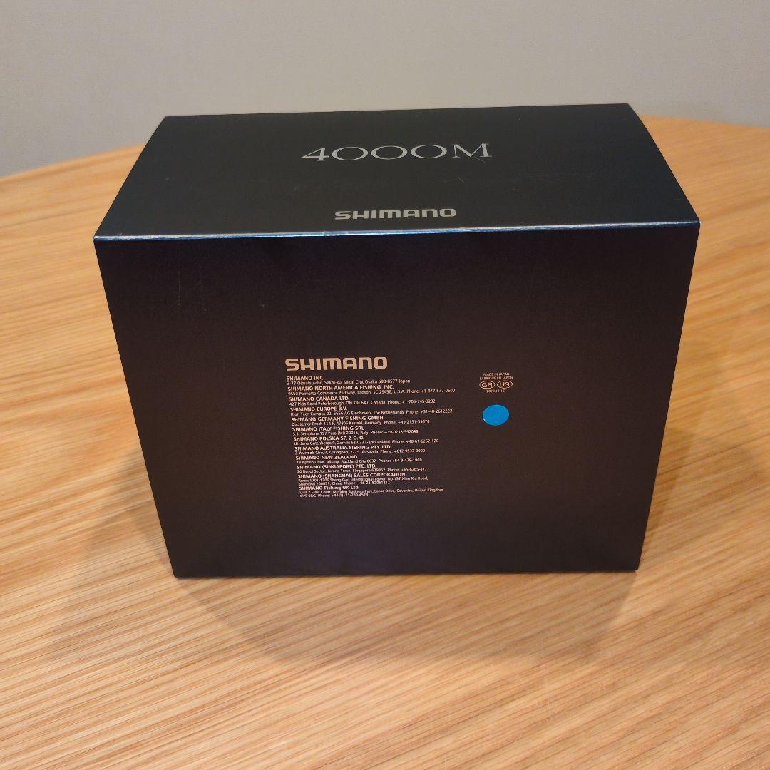 シマノ　22ステラ4000M (ゴメクサスパワーハンドル装着)