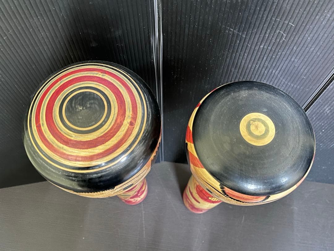 C837 こけし　本多洋　福地芳男　たこ坊主　中ノ沢　土湯系　大きめこけし