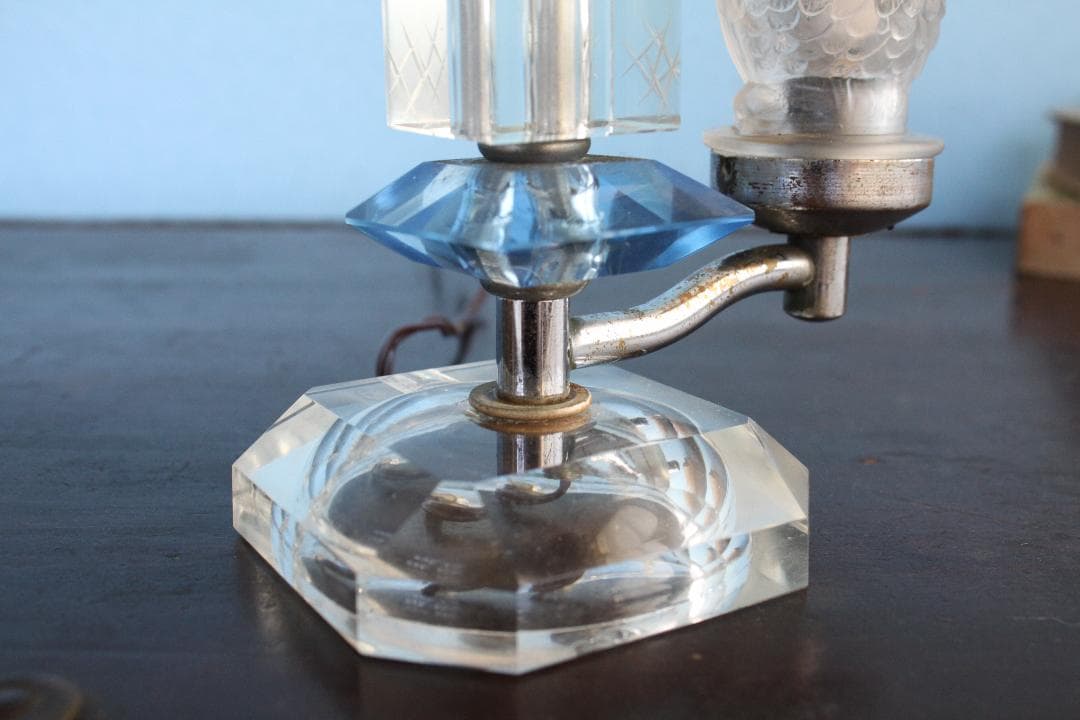 品番　a-0319 電気スタンド　梟　レトロ　アンティーク　照明　灯り　ふくろう