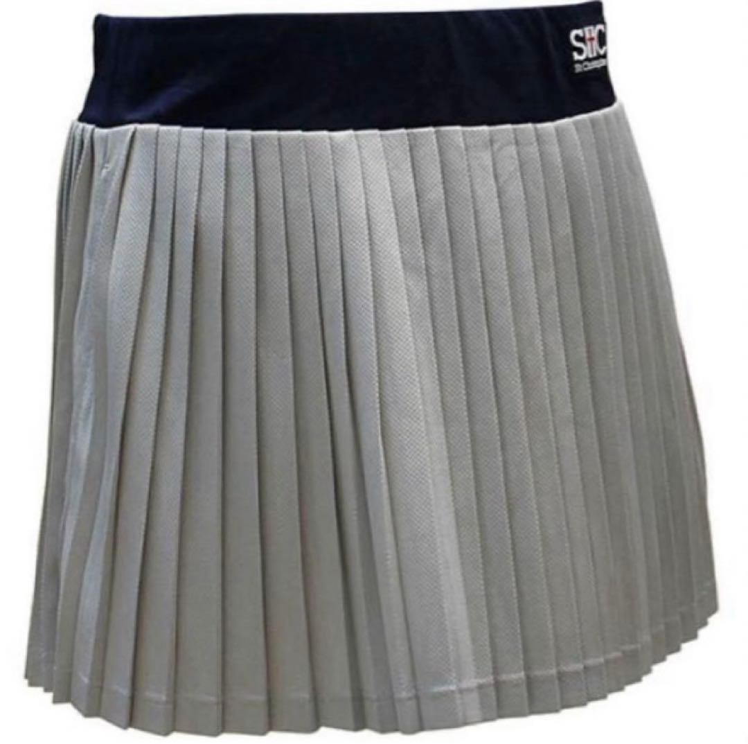 No.717 STC 定番人気ꯁꯧ総プリーツスコート☆Silver☆XL☆新品☆