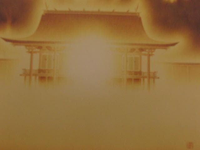 奥山忠、【神籬】、希少な額装用画集より、新品額装付、状態良好