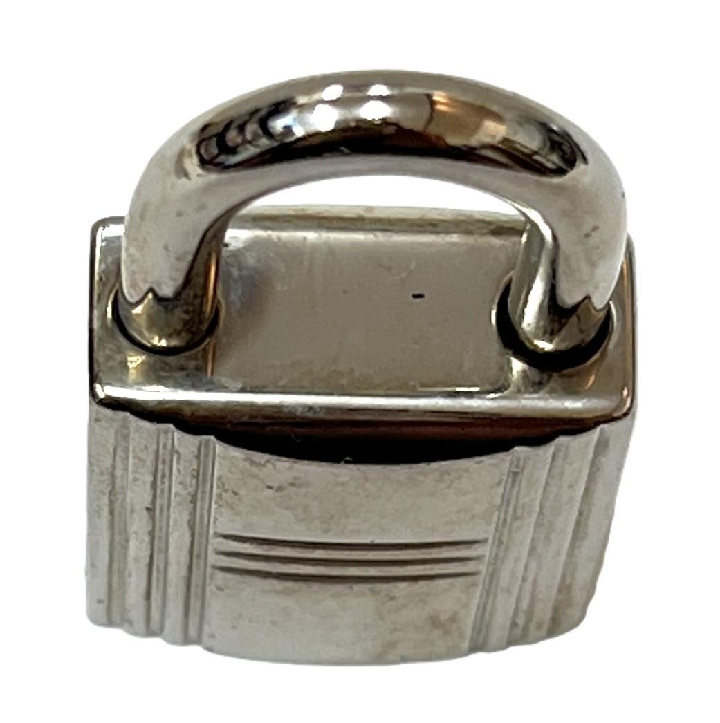 エルメス カデナ＆キー パドロック No.110 シルバー 中古品(23075※