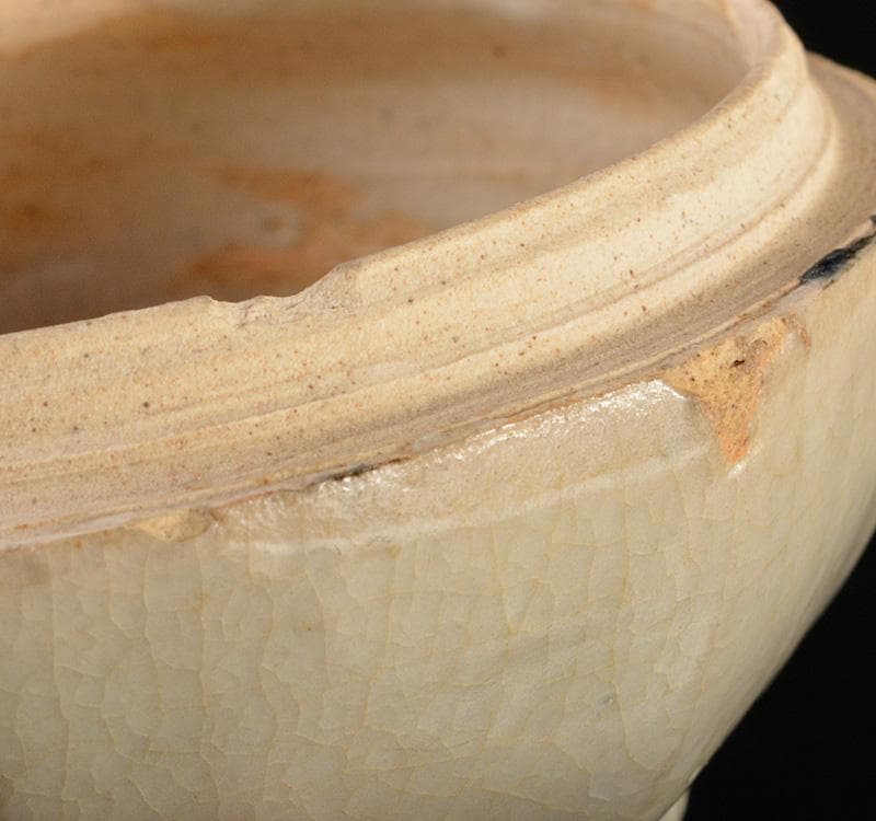 茶道具　南京染付　蟹文　香合　時代箱　M　R5180