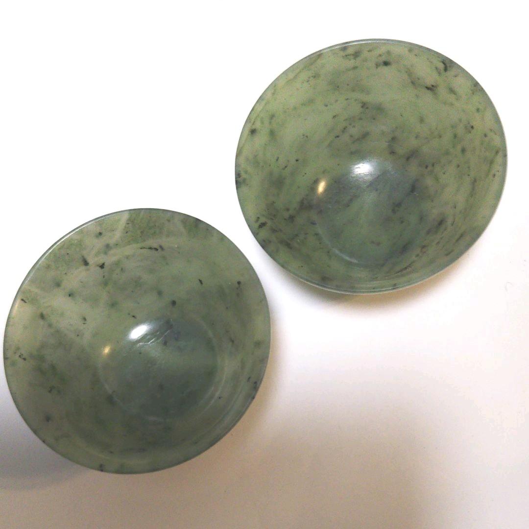 中国 台付き 翡翠 煎茶腕