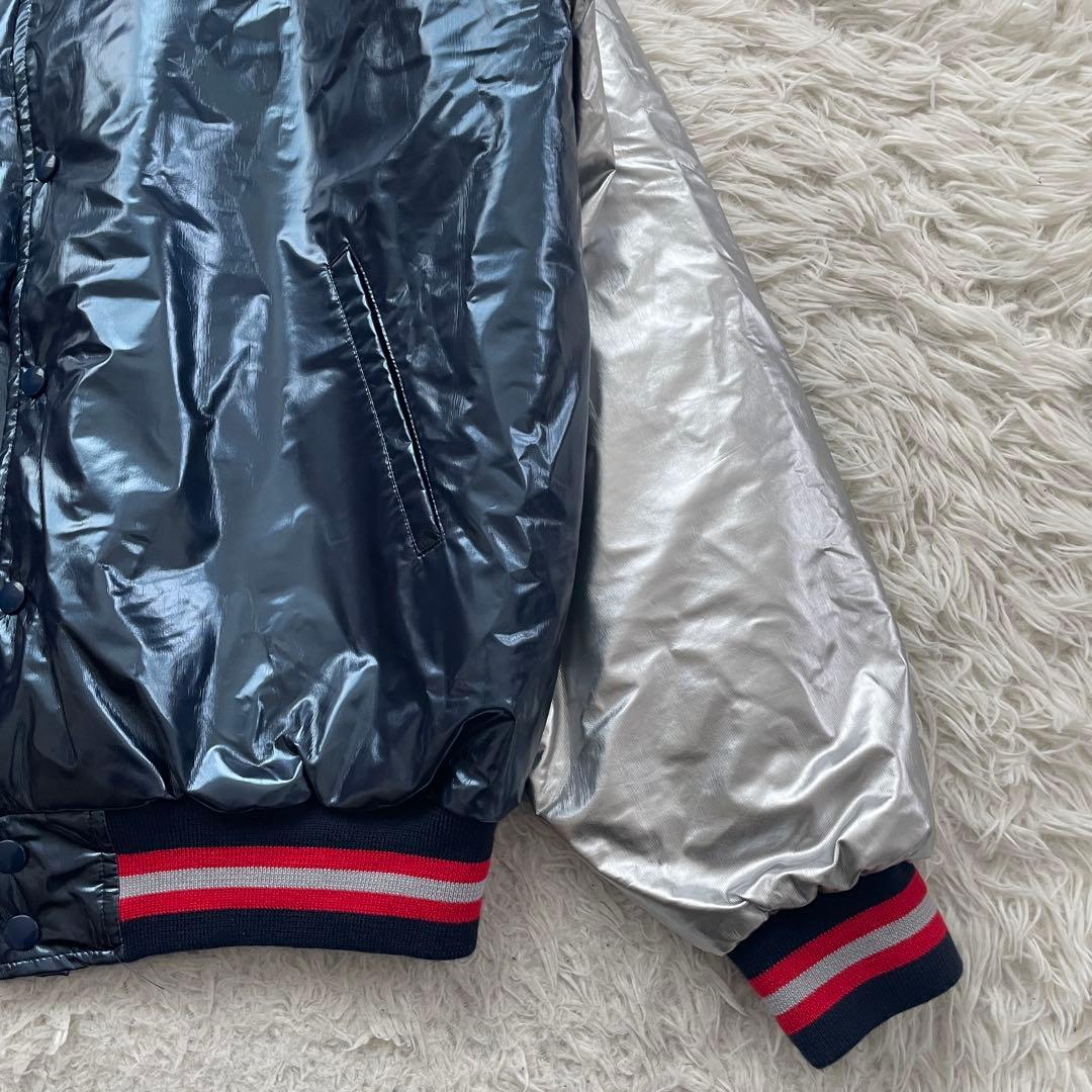 ZETT ハイネック　ナイロン　ジャケット　大きいサイズ　グランドコート　光沢