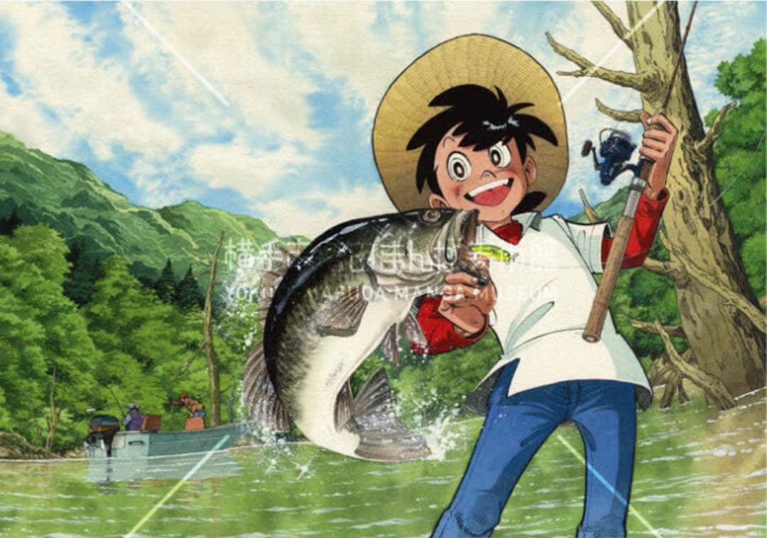 増田漫画美術館限定 釣りキチ三平 B2ポスター8種セット