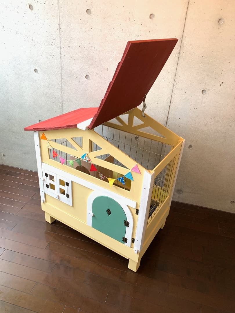 【もちつき】壱番館　北欧デザインペットハウス　うさぎ用ケージ　可愛い