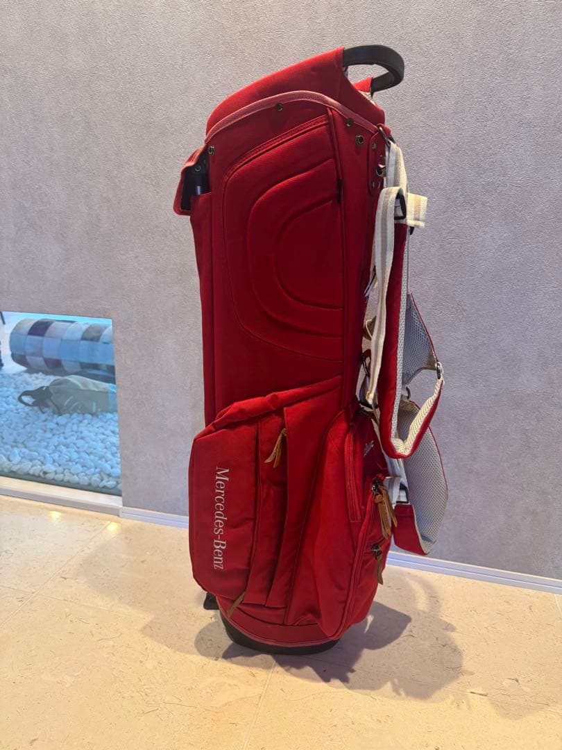 【美品】Titleist ゴルフバッグ 赤 Mercedes-Benzコラボ