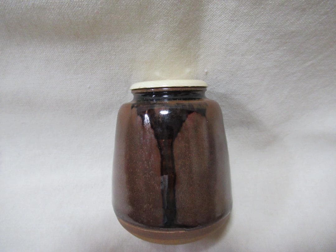 茶道具　茶入　中興名物大津　美濃光寿造　共箱