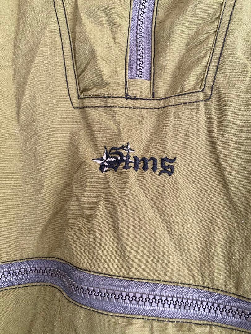 Sims ハーフジップ アウター オリーブグリーン マスタード スノボ スキー