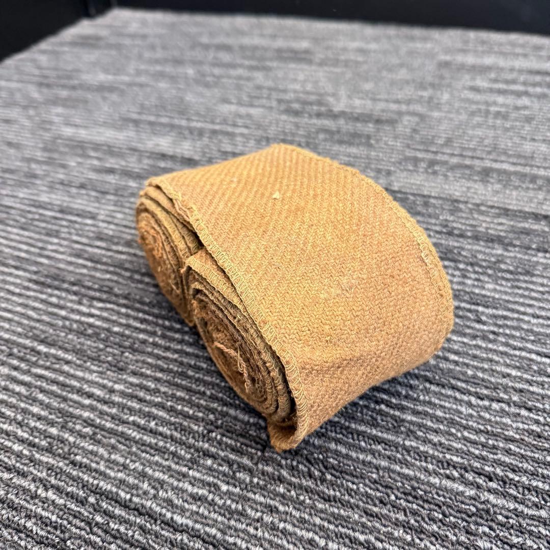 ①【極希少】軍物 ヴィンテージ ゲートル 巻脚絆 杉綾織 左右セット 当時物