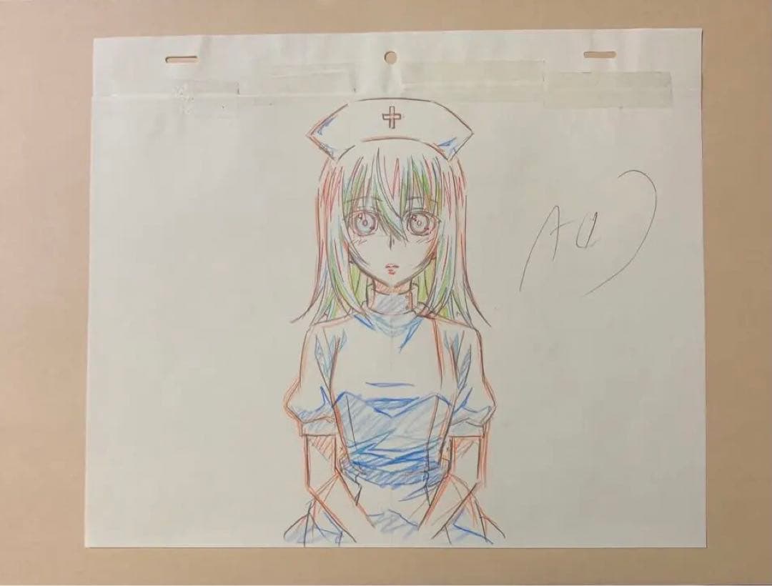 ストライク・ザ・ブラッド　生原画　姫柊雪菜　ナース　カット袋付属　ストブラ