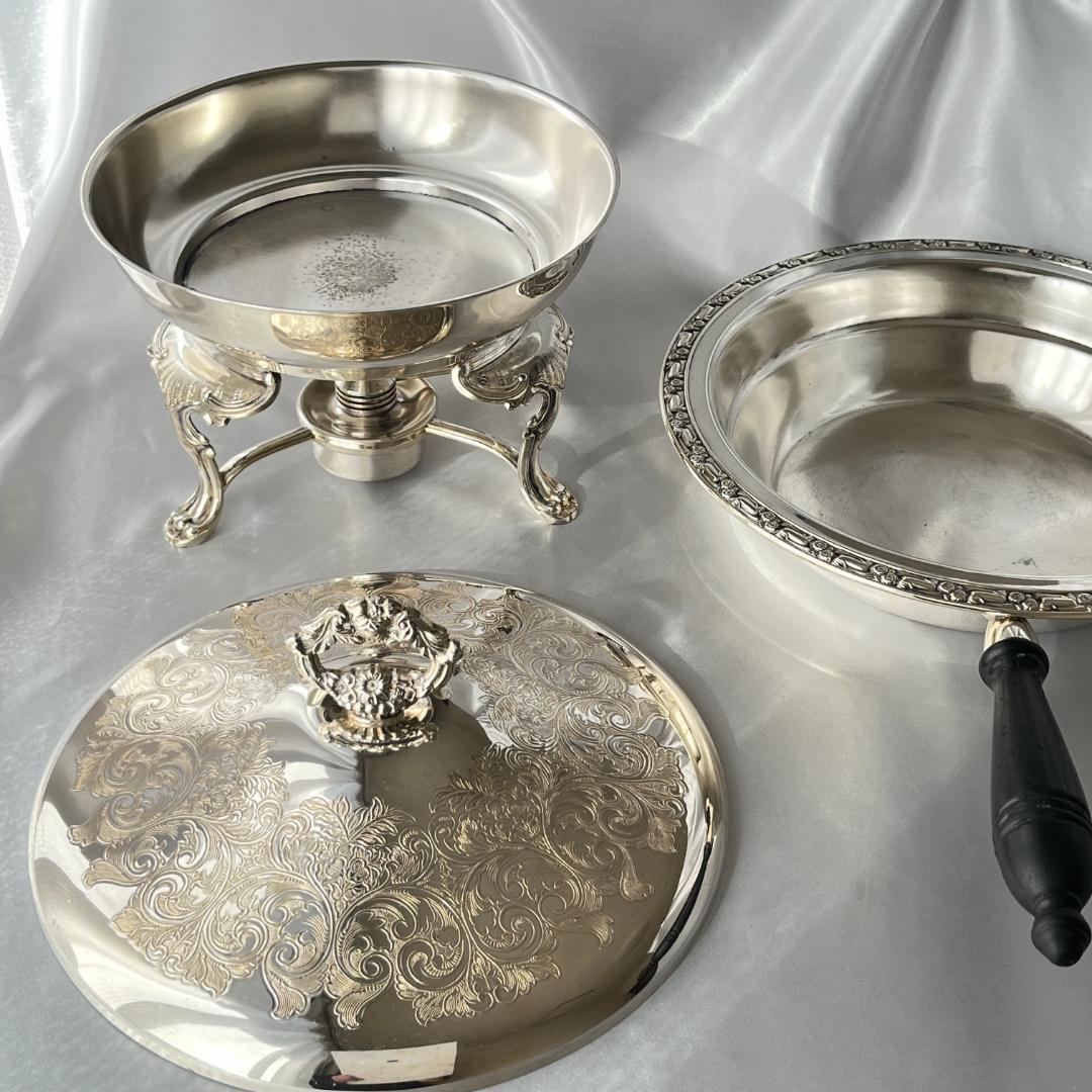 【ONEIDA】 ビュッフェサーバー【シルバープレート】スタンド/バナー