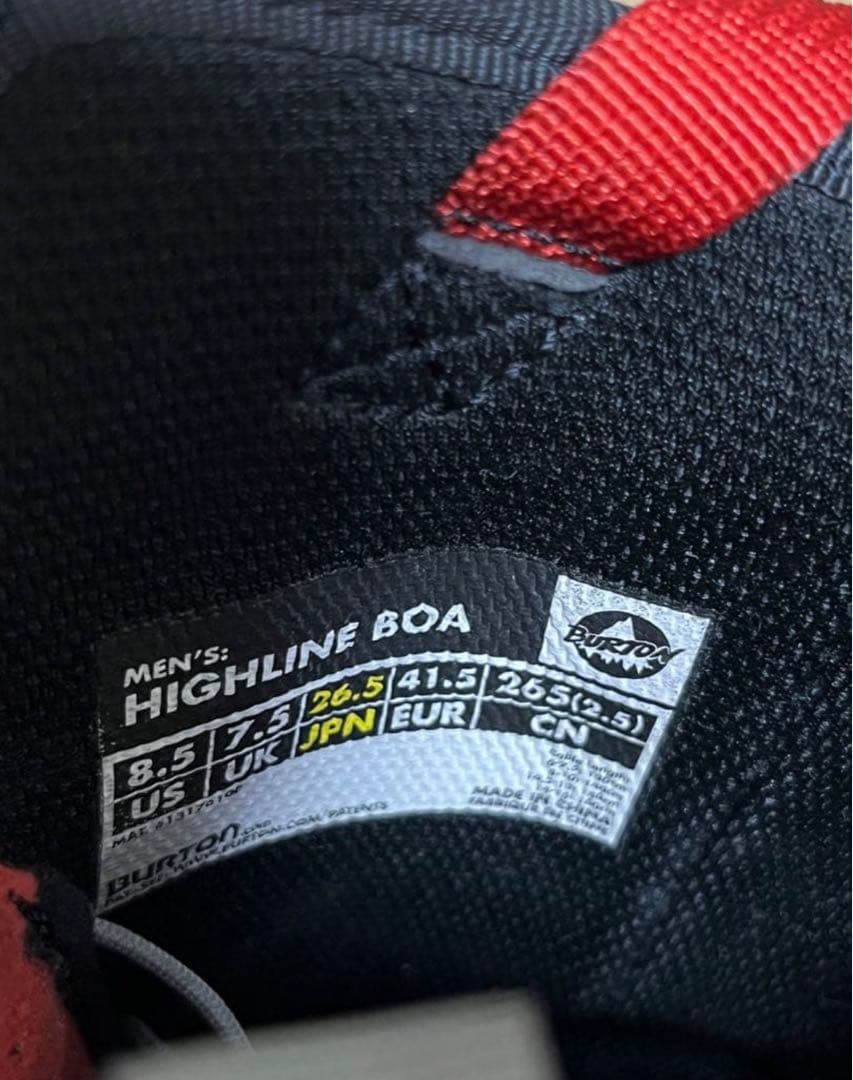 【本日限り値引き】BURTON HIGHLINE BOA