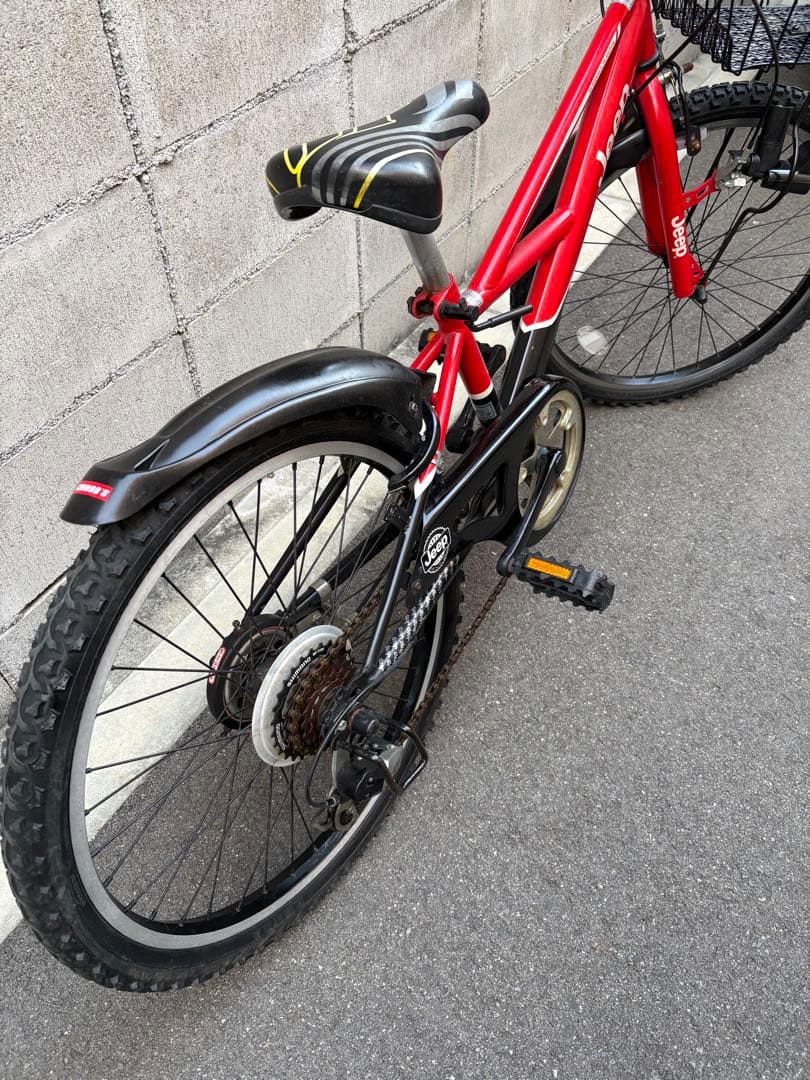 子供車　jeep 赤