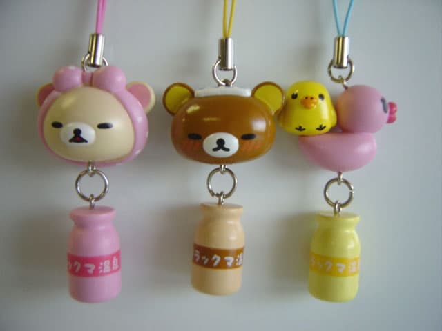 ♯Hpm16KTリラックマほっこり温泉ストラップ全6種