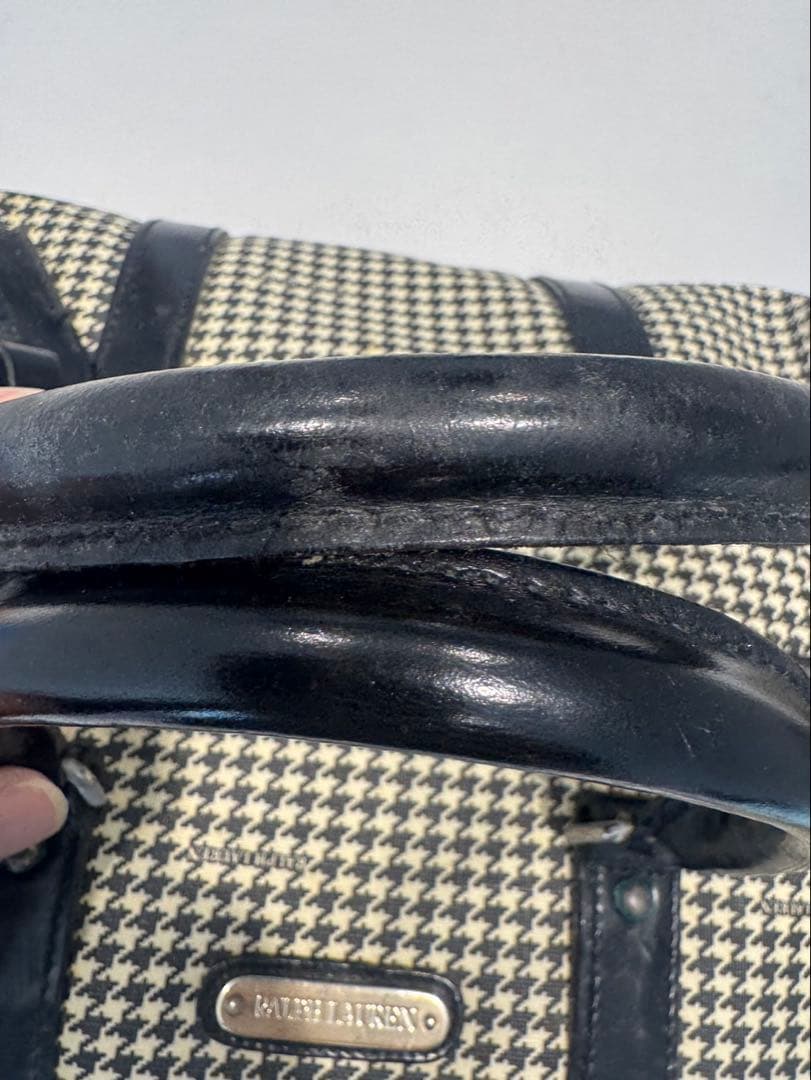 Ralph Lauren ボストンバッグ ハウンドトゥース　ラルフローレン　中古