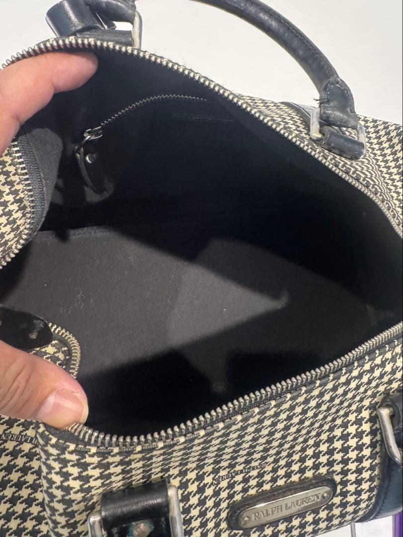 Ralph Lauren ボストンバッグ ハウンドトゥース　ラルフローレン　中古