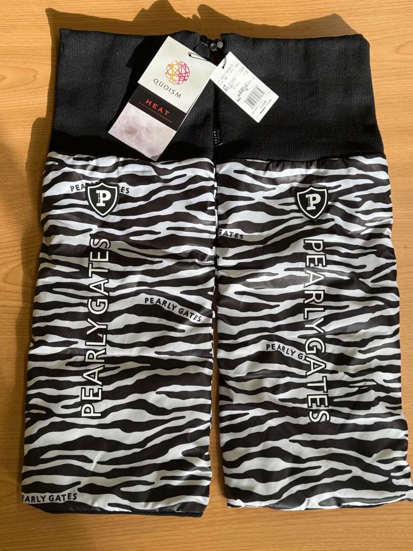 パーリーゲイツPEARLYGATES レッグウォーマーゼブラ柄