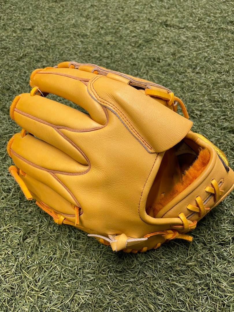 ミズノプロ 硬式オーダーグラブ オレンジ 岸モデル
