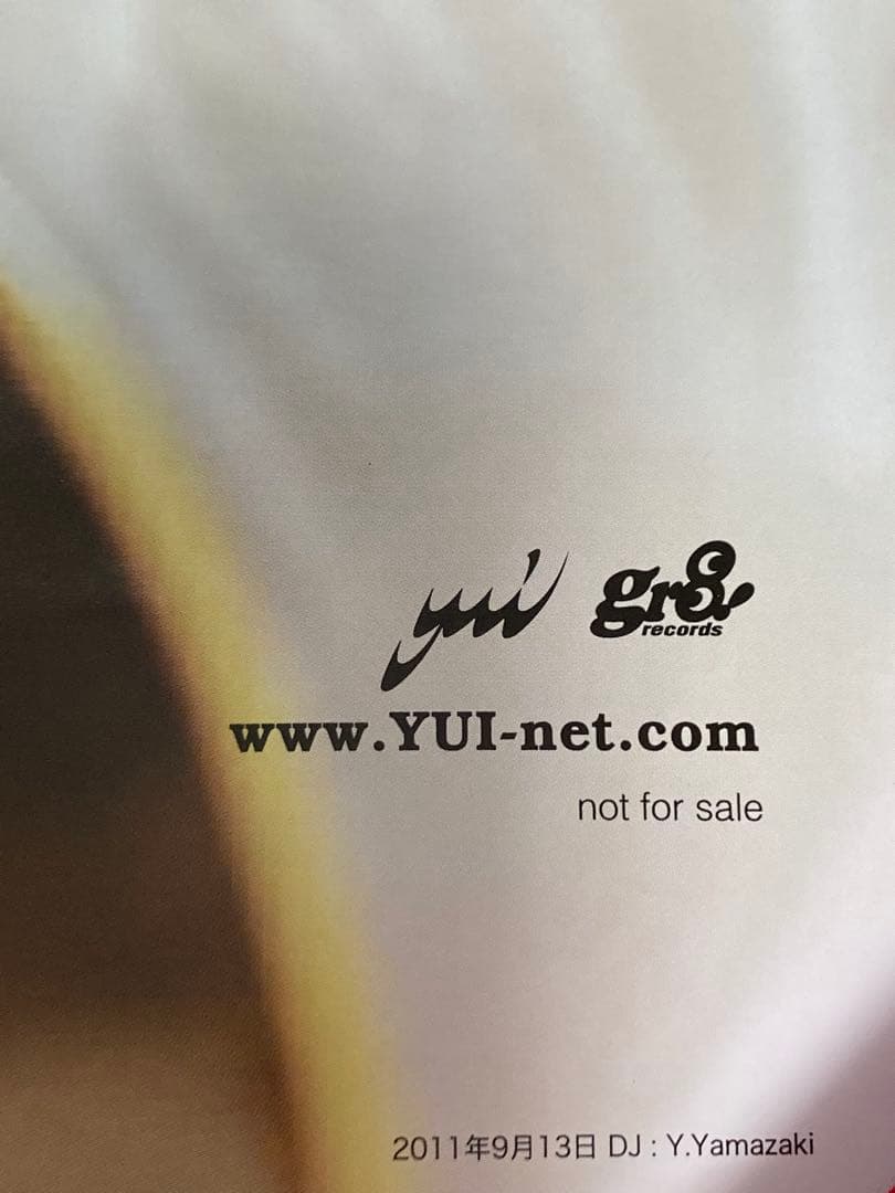 YUI Green a.live プロモーションポスター　52×76cm